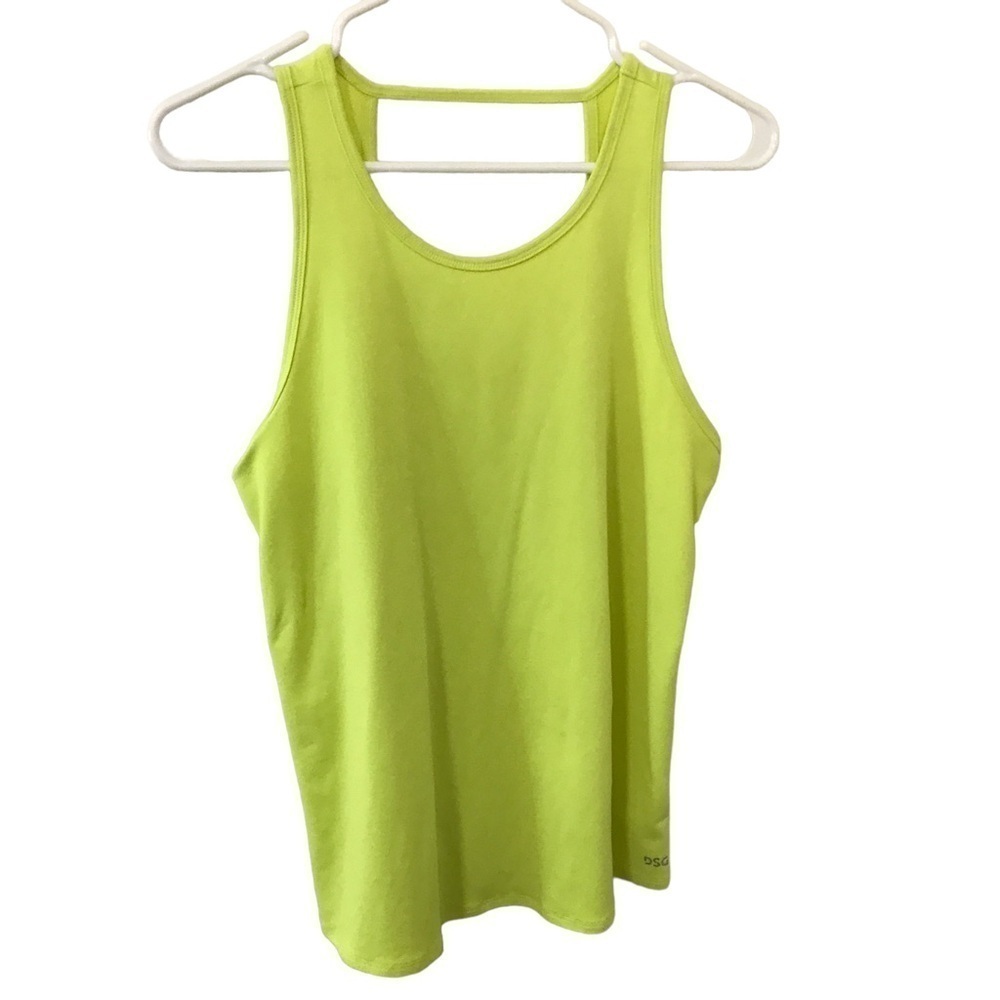 3/$15 dick’s sporting goods DSG bright neon yellow workout athletic tank top S